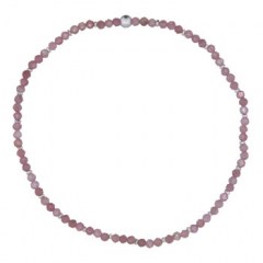Charming Stretchable Bracelet Tourmaline Stone And Silver Beads by BeYindi