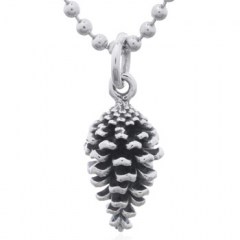 Christmas Pine Cone Pendant 925 Sterling Silver by BeYindi