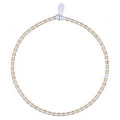 925 Yellow Gold Plated Bead Stretchable Bracelet 