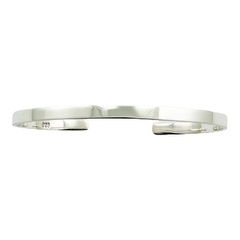 Elegant Simplicity Hallmarked 925 Sterling Silver Bangle Bracelet 