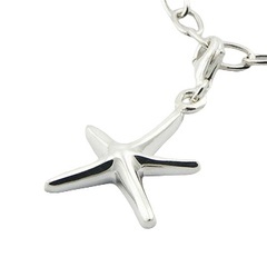 Casted nautical starfish silver charm 