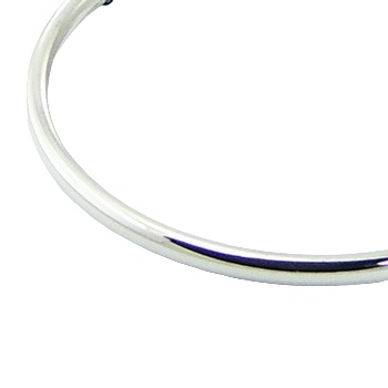 Endless wire hoop polished sterling silver 54mm earrings by BeYindi 3