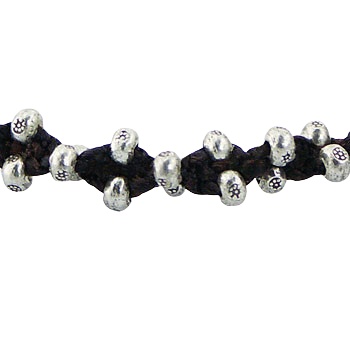 Handmade Macrame Bracelet with 925 Silver Beads Diamond Shape by BeYindi 3