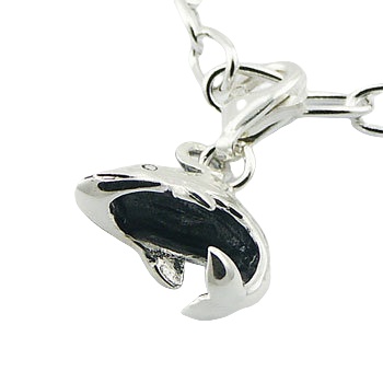 Sterling Silver Dolphin Charm Pendant by BeYindi 