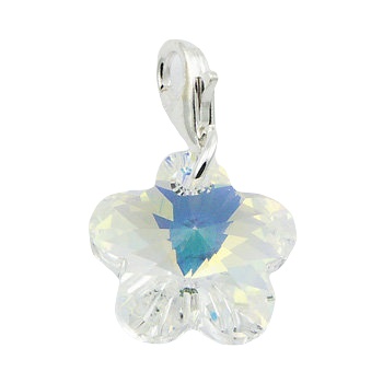 Adorable Swarovski Crystal Butterfly Charm Lobster Clasp 