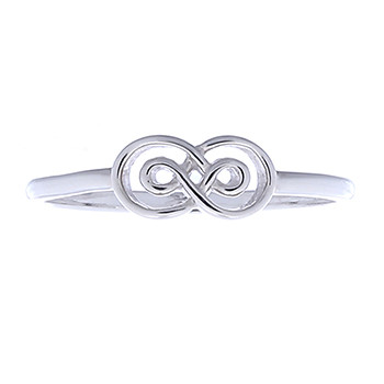 Nested Infinity Symbol Ring in 925 Silver by BeYindi 