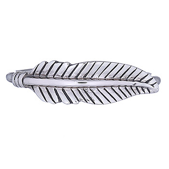 Bohemian Sterling Silver Feather Ring by BeYindi 
