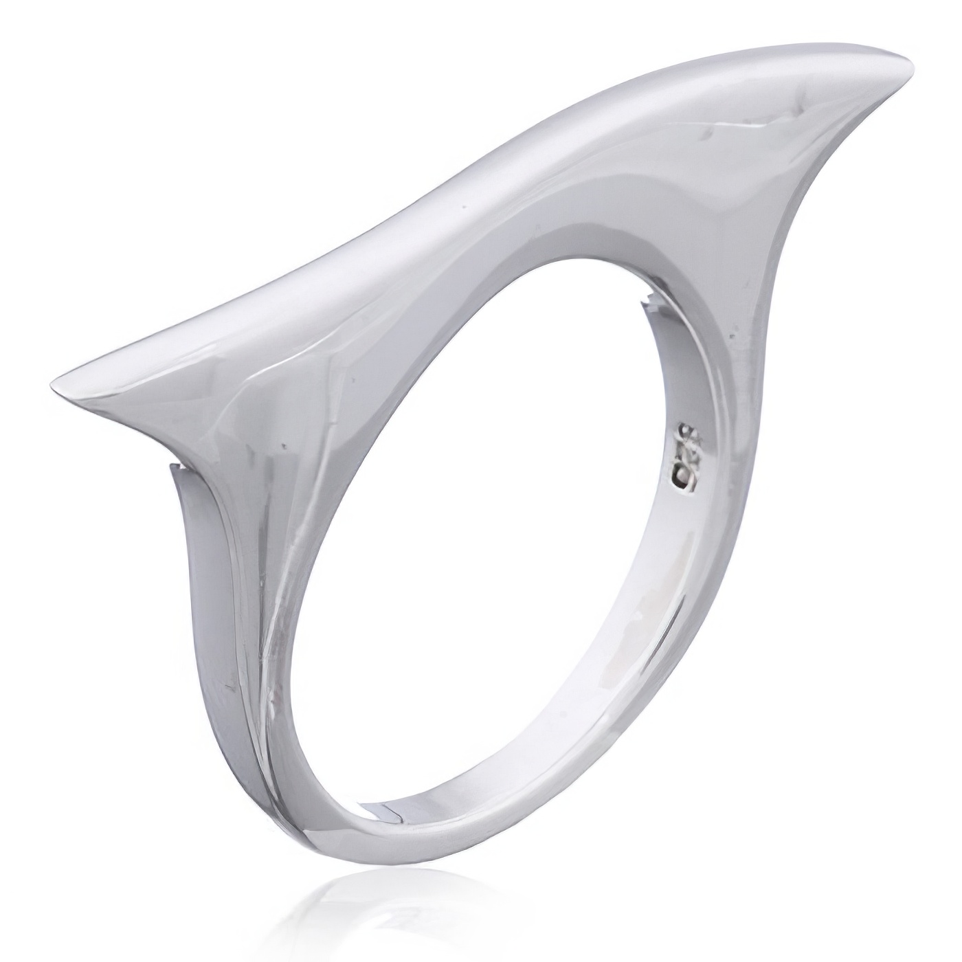 925 Sterling Silver Ring Wavy Profile Ultra-Clean Design by BeYindi 