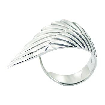 Casted Sterling Silver Extended Wing Ring by BeYindi 2