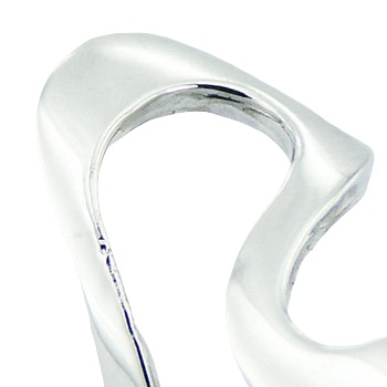 Wavy S Shaped Shiny 925 Sterling Silver Fashionable Designer Ring by BeYindi 3
