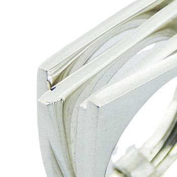 Shifted Stacked Double Angular Designer Ring by BeYindi 3