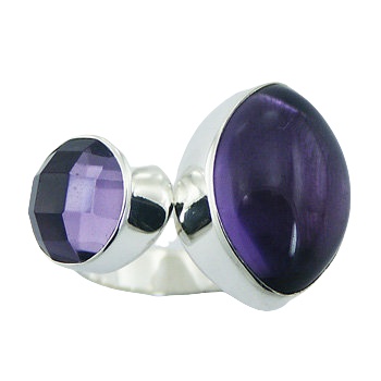 Violet Hydro Quartz 925 Silver Ring Chic Sparkle And Glow by BeYindi 2