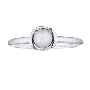 925 Silver Pearl Ring Floral Design by BeYindi 2