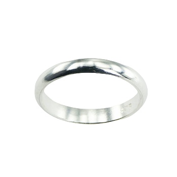 3mm Wide Plain 925 Sterling Silver Band Ring by BeYindi 3