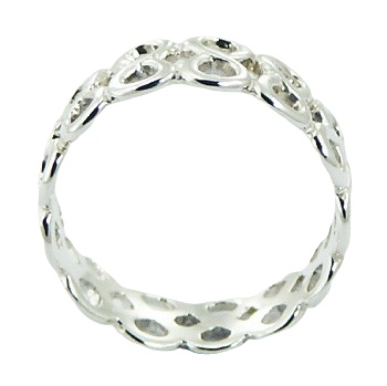 Sterling Silver Side-to-side Infinity Band Ring by BeYindi 2
