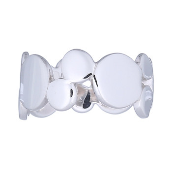 Cute Solid 925 Silver Circles Ring Various Arranged Sizes by BeYindi 