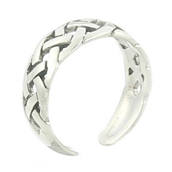 Double Braided Celtic Sterling Silver Toe Ring by BeYindi 2
