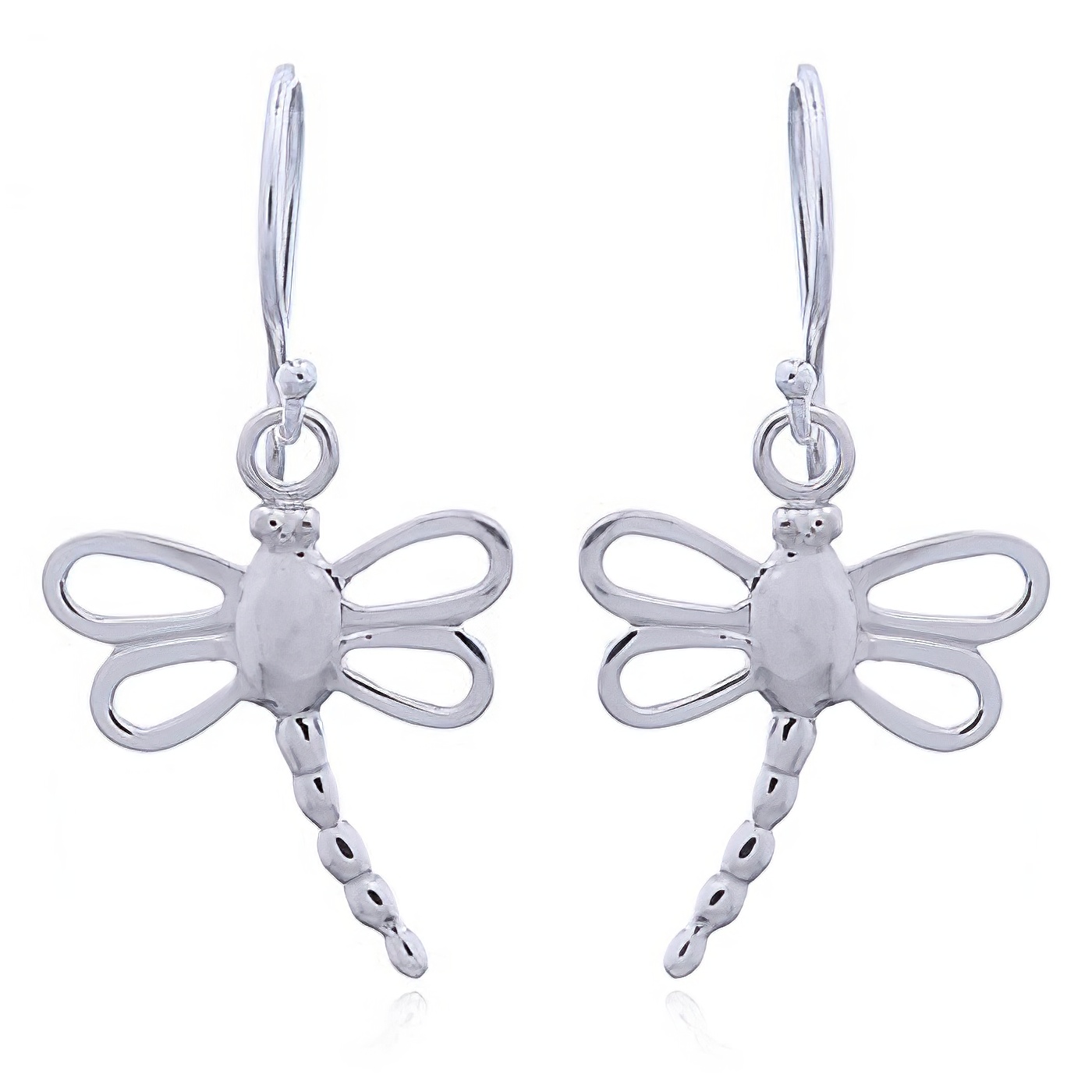 Cute Sterling Silver Dragonfly Dangle Earrings by BeYindi 