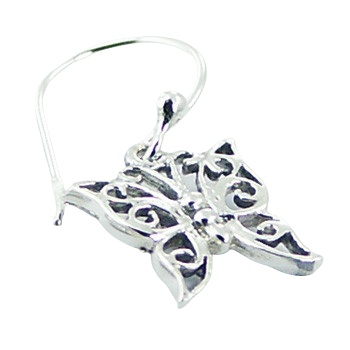 Ajoure Sterling Silver Butterfly Dangle Earrings by BeYindi 2