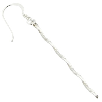 Twisted 925 Silver Wire On Hooks Dangle Earrings by BeYindi 2