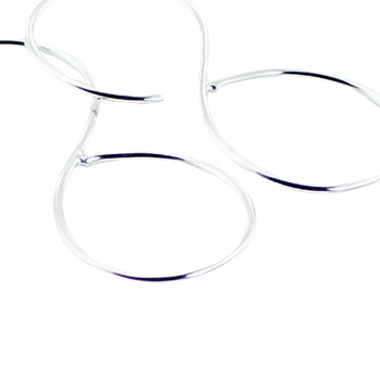 Sterling Silver Wirework Open Infinity Drop Earrings by BeYindi 3