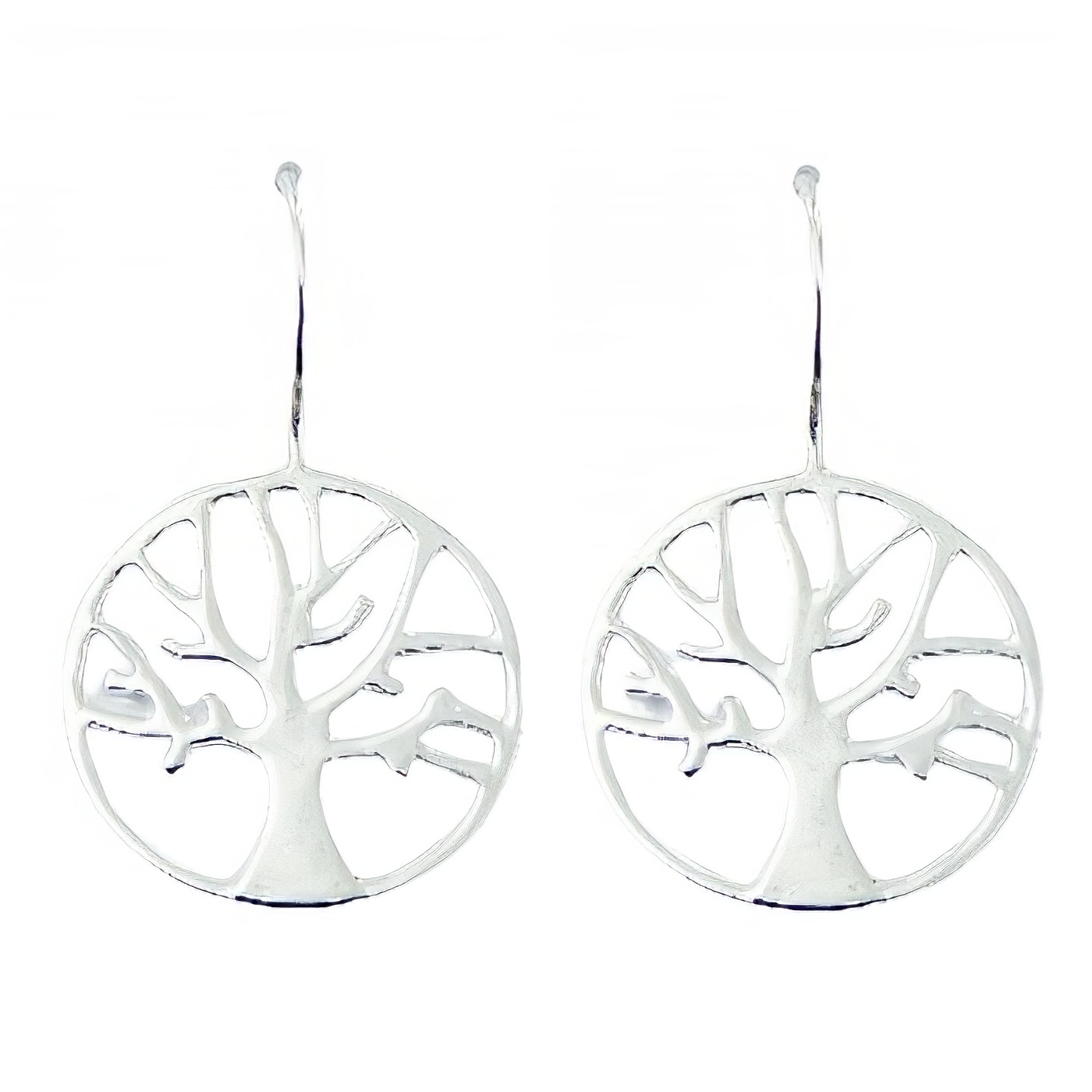 Sterling Silver Trees in Autumn Beatiful Casted Drop Earrings by BeYindi 