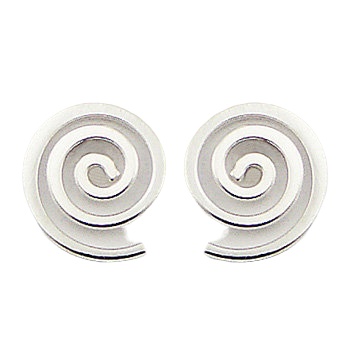 Timeless Stylish Sterling Silver Wirework Spiral Stud Earrings by BeYindi 2