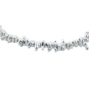 Sterling Silver Mixed-shape Beads Stretch Bracelet by BeYindi 3