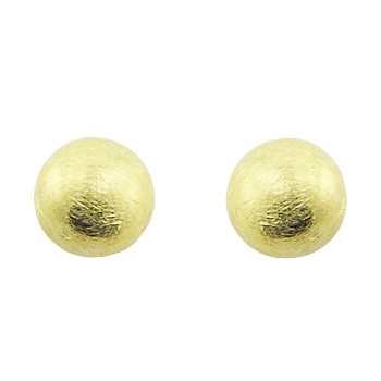 Vermeil Spheres Ear Stud Gold Plated Sterling Silver Earrings by BeYindi 