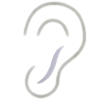 Plain 925 Sterling Silver Jewelry Softly Waved Ear Line Earrings by BeYindi 2