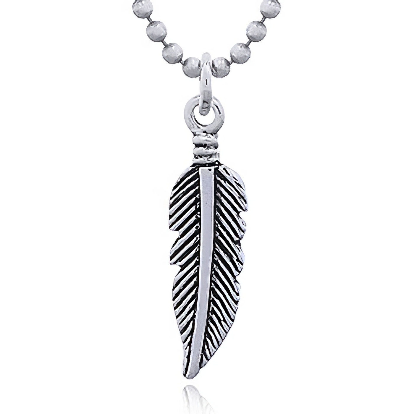 Wholesale 925 Silver Feather Pendant by BeYindi 