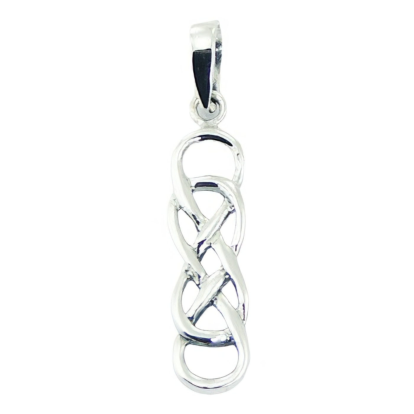 Entwined Sterling Silver Celtic Knot Pendant by BeYindi 