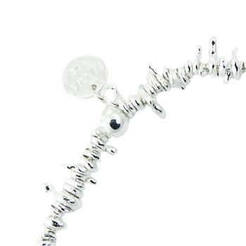 Sterling Silver Mixed-shape Beads Stretch Bracelet by BeYindi 2