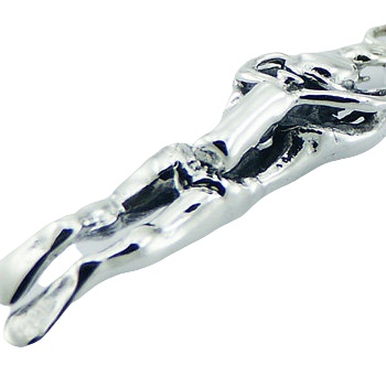Scuba Diver Sterling Silver Charm Pendant Beautiful Details by BeYindi 2