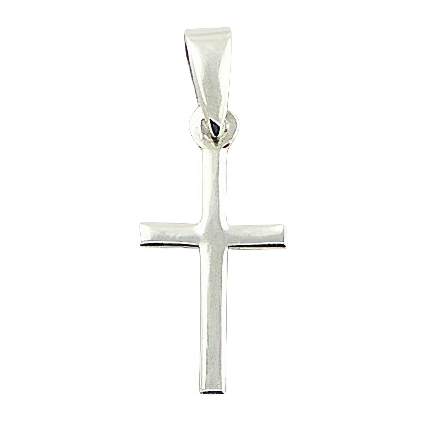 Delicate Fine Sterling Silver Cross Pendant by BeYindi 