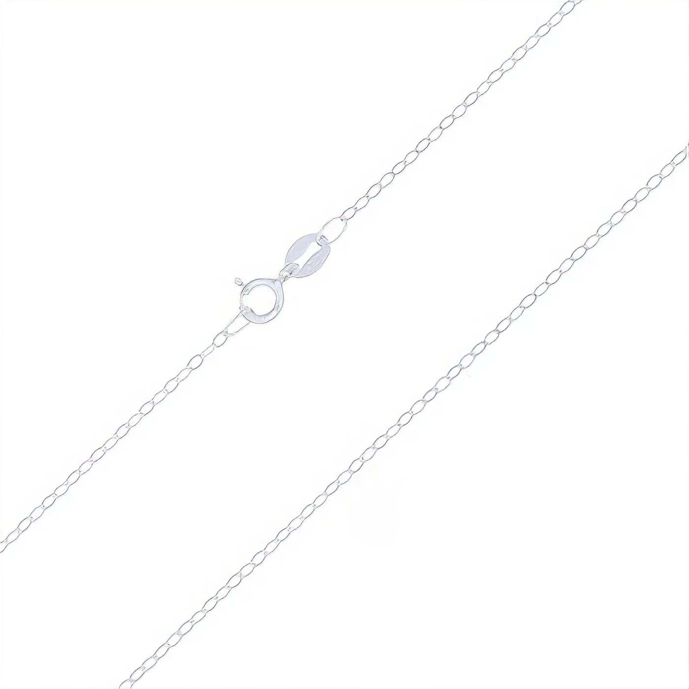 16 Inches Flat Sterling Silver Cable Chain by BeYindi 