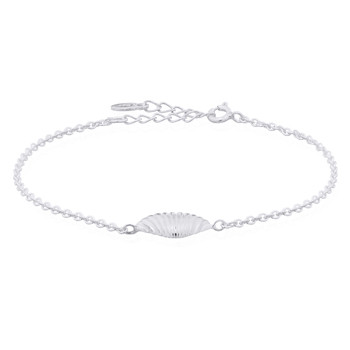 Cockle Shell Sterling 925 Silver Bracelet by BeYindi 