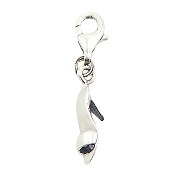 Stiletto Heeled Sandals Charm Crafted Of Sterling Silver 