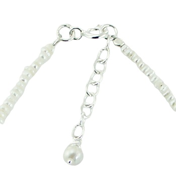 Freshwater Pearl Sterling Silver Peace Charm Bracelet by BeYindi 3