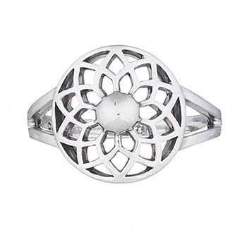 Flower 925 Silver Ring Flower Lily by BeYindi 