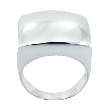 Bold Plain 925 Sterling Silver Ring Minimalistic Design by BeYindi 2