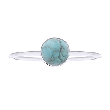 A Single Turquoise 925 Sterling Silver Ring by BeYindi 