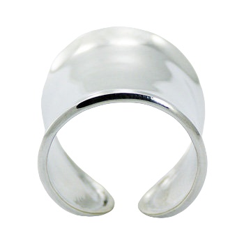 Contemporary Plain 925 Sterling Silver Ring Open Cylinder by BeYindi 2