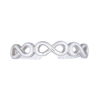 Endless Infinity Link 925 Toe Ring by BeYindi 