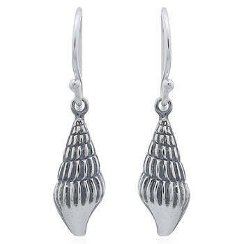 925 Sterling Silver Tulip Shell Dangle Earrings by BeYindi 