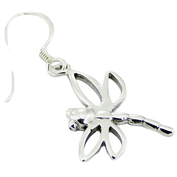 925 Sterling Silver Earrings Openwork Dragonflies Danglers by BeYindi 2