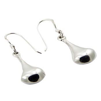 Petite Modest 925 Silver Droplets Dangle Earrings by BeYindi 