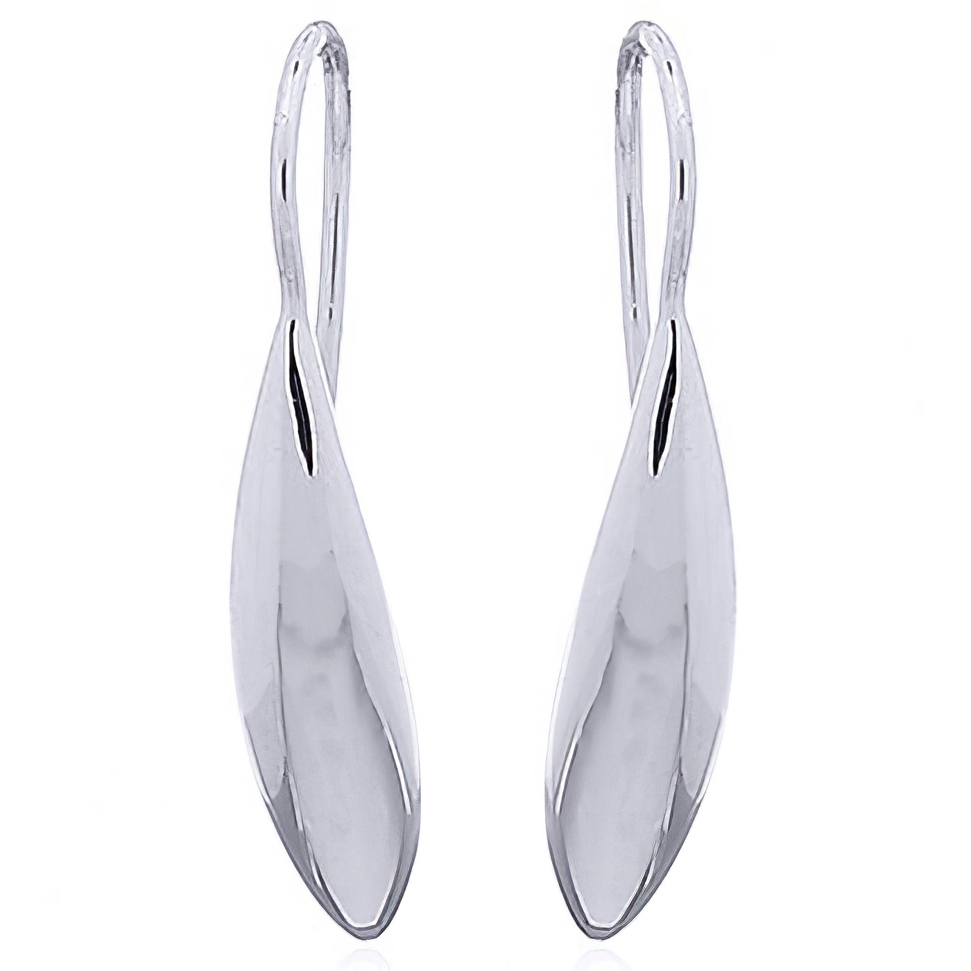 Shiny 925 Silver Droplet Earring by BeYindi 