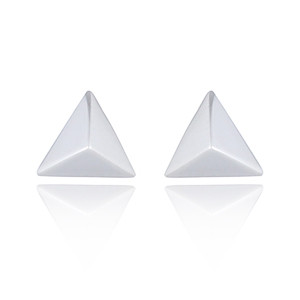 Sterling 925 Triangle Stud Earrings by BeYindi 