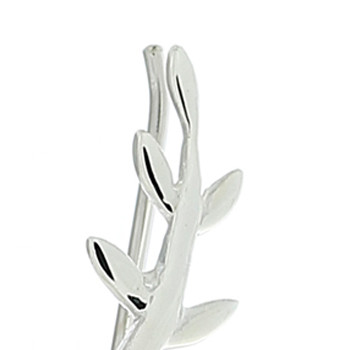 925 Sterling Silver Leafy Twig Ear Line Earrings by BeYindi 2